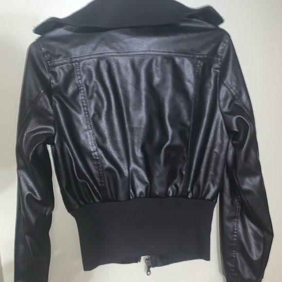 Miley Cyrus Max Azria Bomber Leather Jacket! - Picture 4 of 7